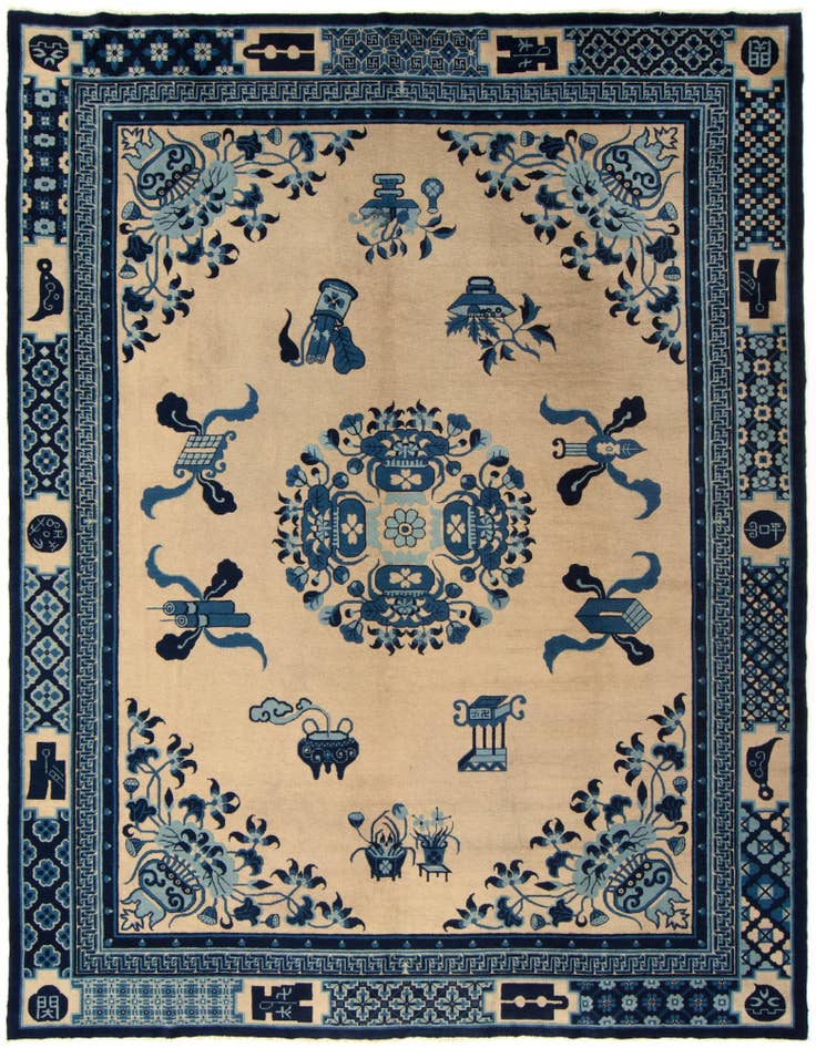 Detail image of 8' 11 x 11' 7 Hand Knotted China Rug