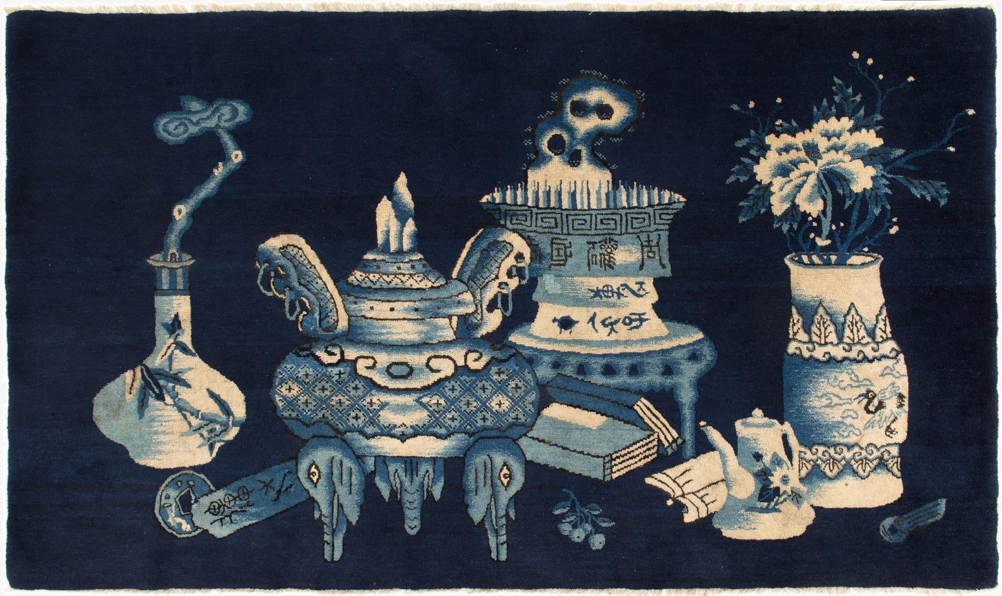 3' 3 x 5' 6  Hand Knotted China Rug