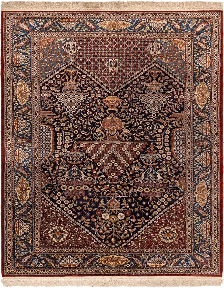 Detail image of 5' 1 x 8' 2 China Silk Rug