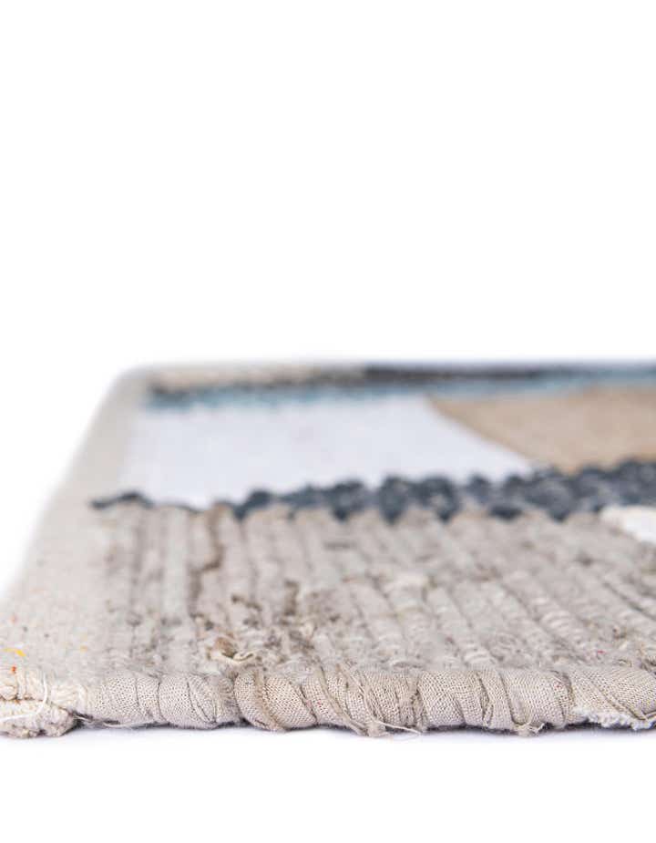 2' x 3' 1 Hand Braided Chindi Cotton Rug