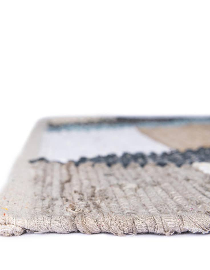 Detail image of 7' 10 x 10' Hand Braided Chindi Cotton Rug