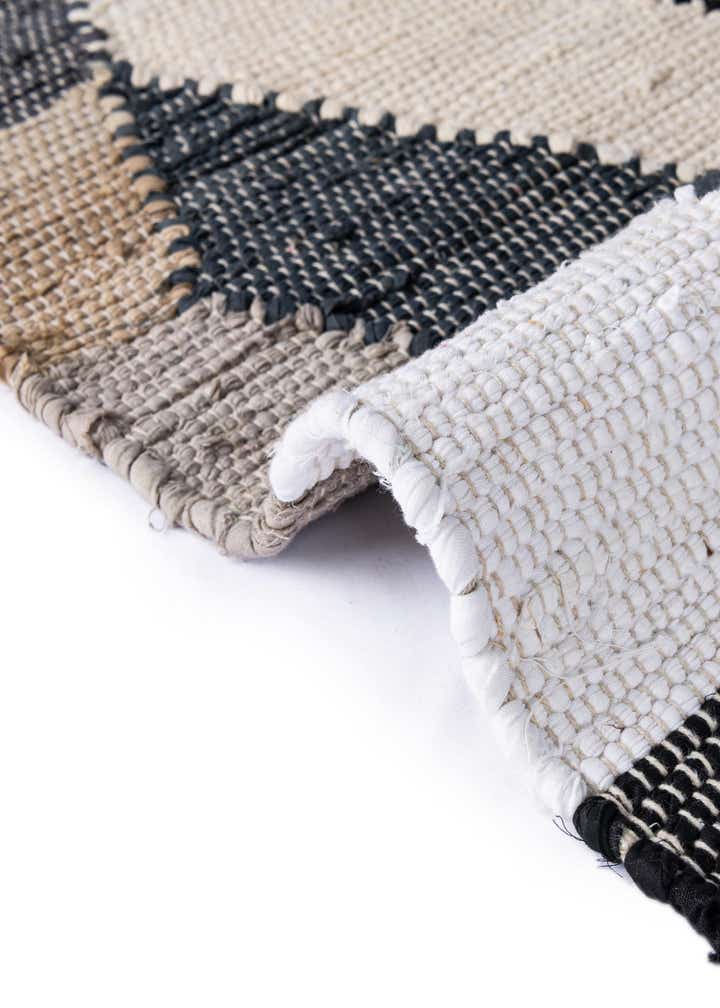 2' x 3' 1 Hand Braided Chindi Cotton Rug
