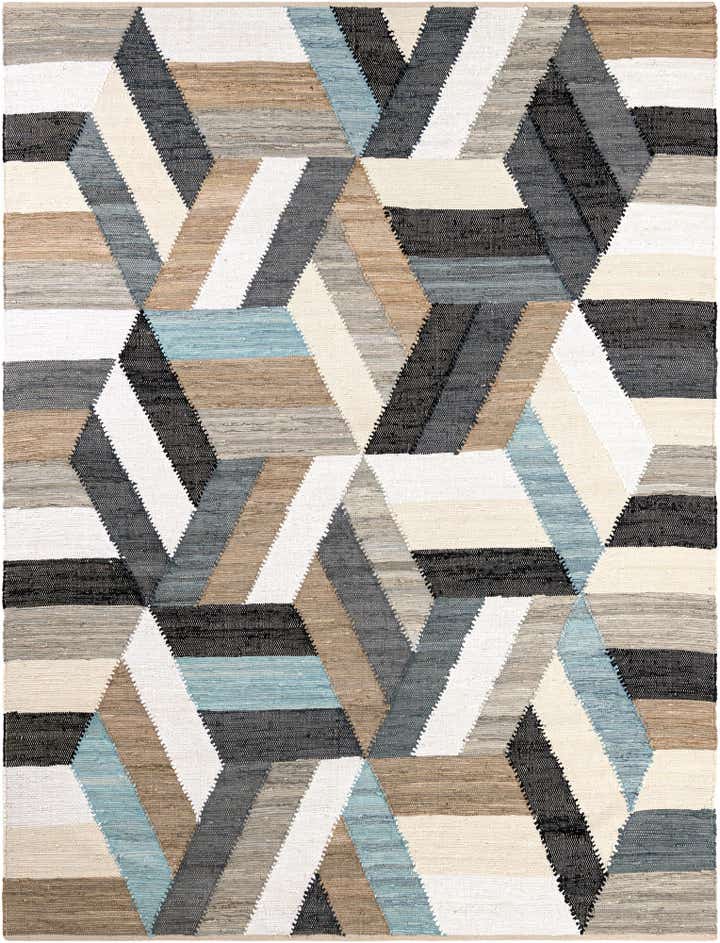 7' 10 x 10' Hand Braided Chindi Cotton Rug