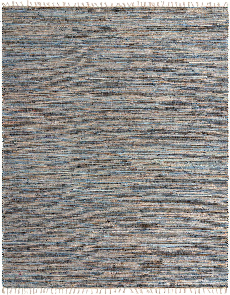 Detail image of 10' x 14' 1 Hand Woven Chindi Jute Rug