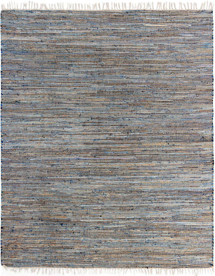 Detail image of 9' x 12' Hand Woven Chindi Jute Rug