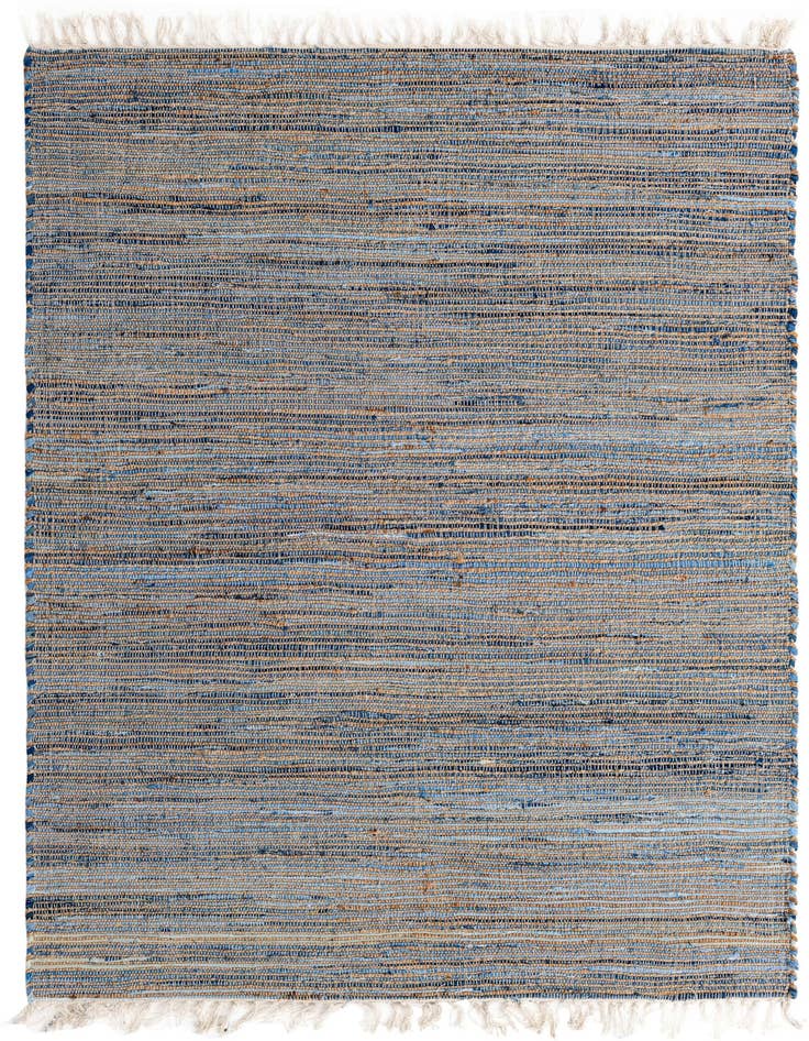 Detail image of 8' x 11' Hand Woven Chindi Jute Rug