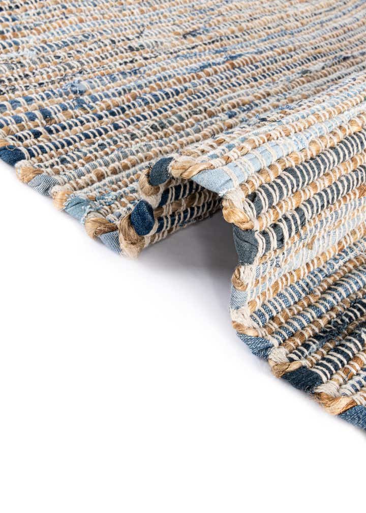 2' x 3' 1 Hand Woven Chindi Jute Rug