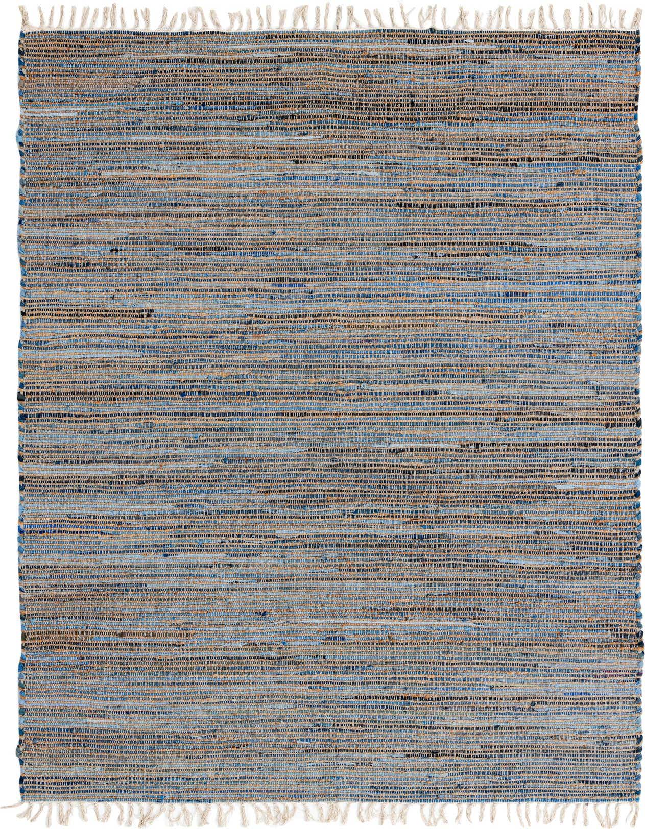 Primary image of 6' 1 x 9'  Hand Woven Chindi Jute Rug