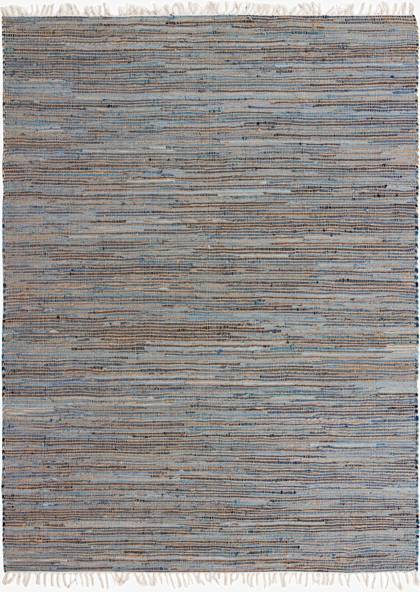 8' x 10'  Hand Woven Chindi Jute Rug