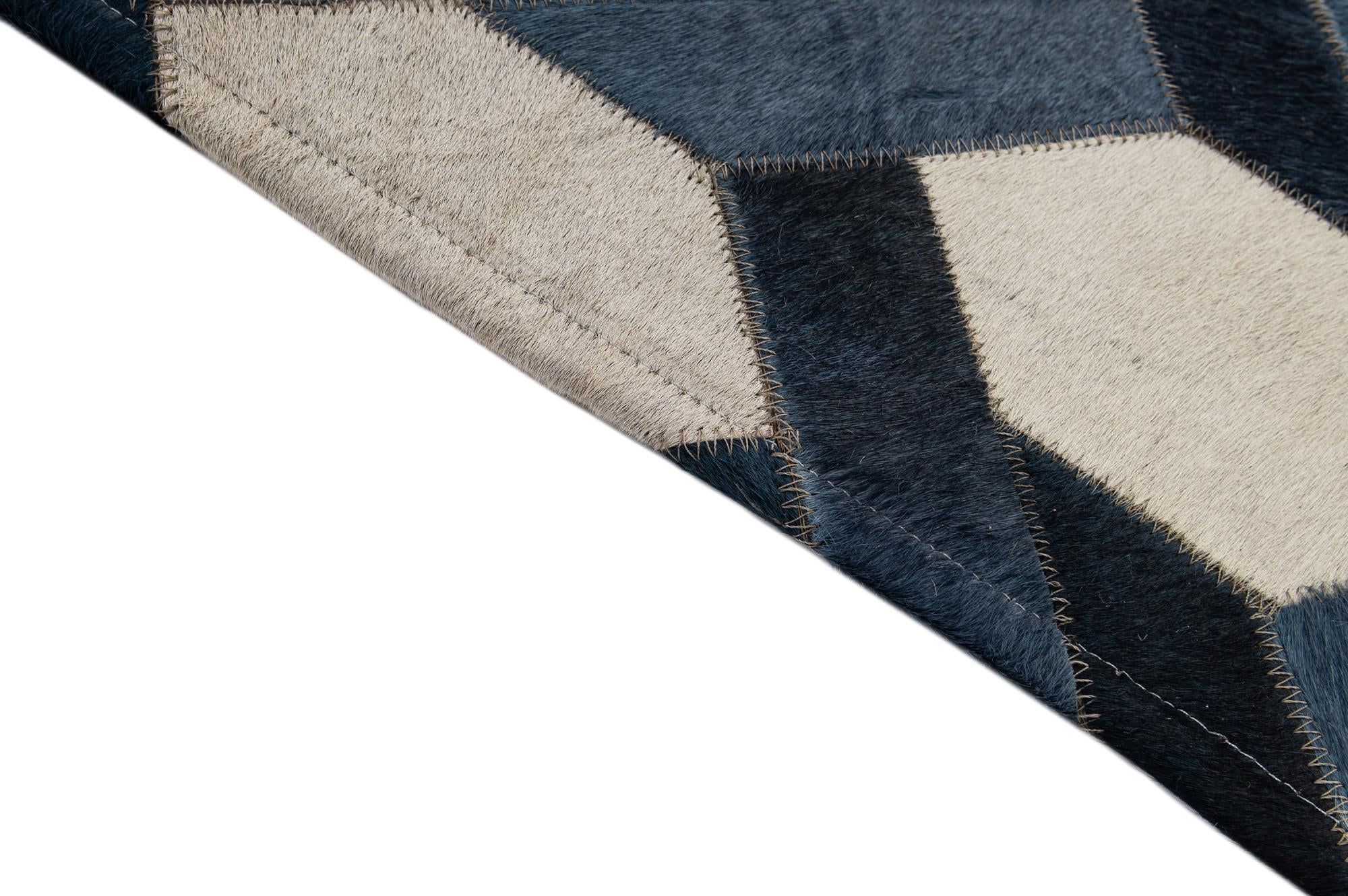 5' x 7' 11 Cowhide - Patchwork Rug