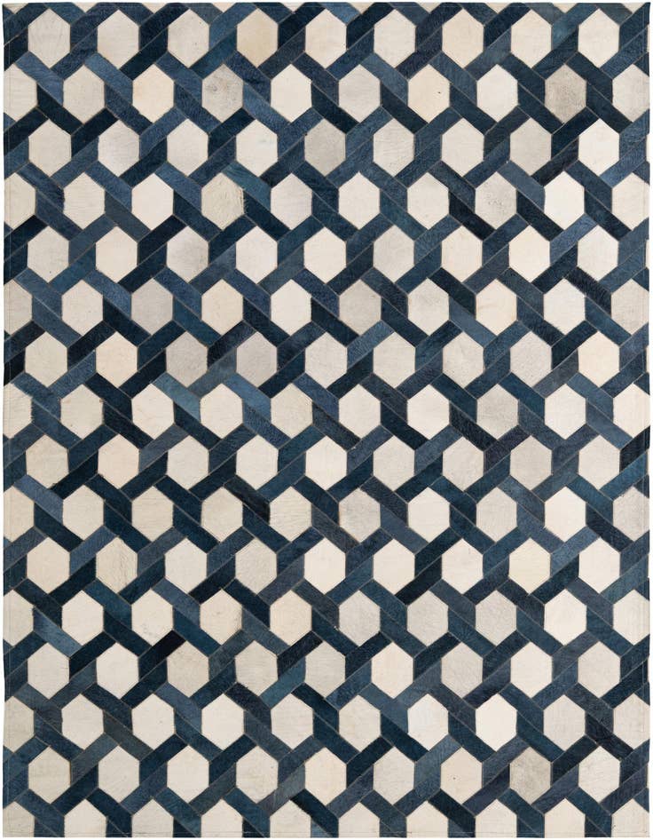 Detail image of 5' x 7' 11 Cowhide - Patchwork Rug