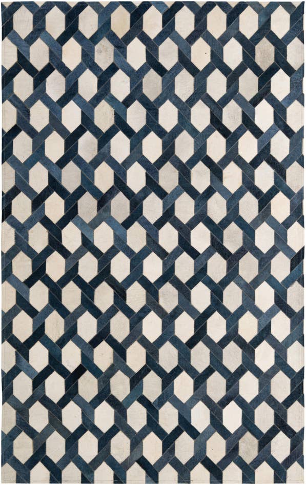 Detail image of 5' x 7' 11 Cowhide - Patchwork Rug