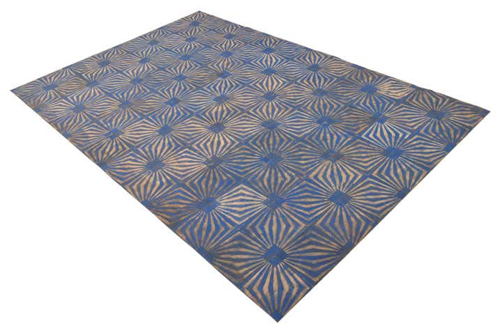 5' 3 x 8' Cowhide Leather Rug