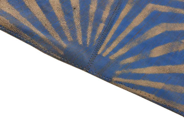 5' 3 x 8' Cowhide Leather Rug