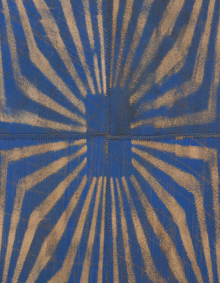 Detail image of 5' 3 x 8' Cowhide Leather Rug