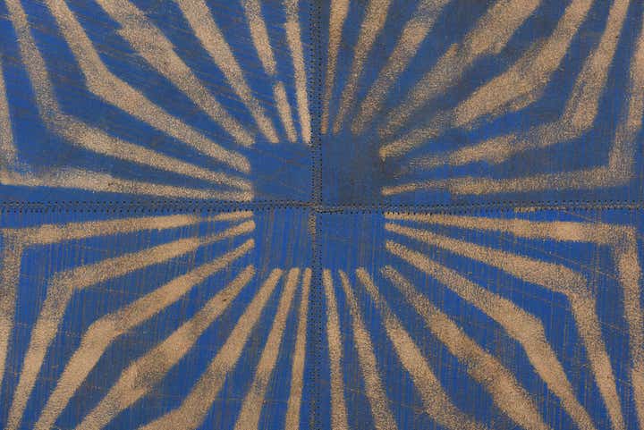 5' 3 x 8' Cowhide Leather Rug