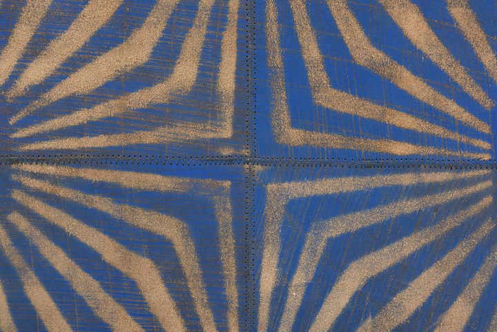 5' 3 x 8' Cowhide Leather Rug