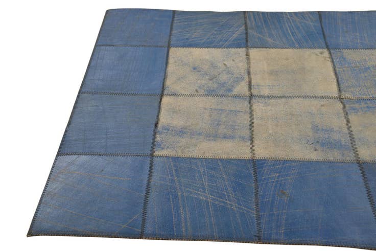 Detail image of 2' x 3' Cowhide Leather Rug