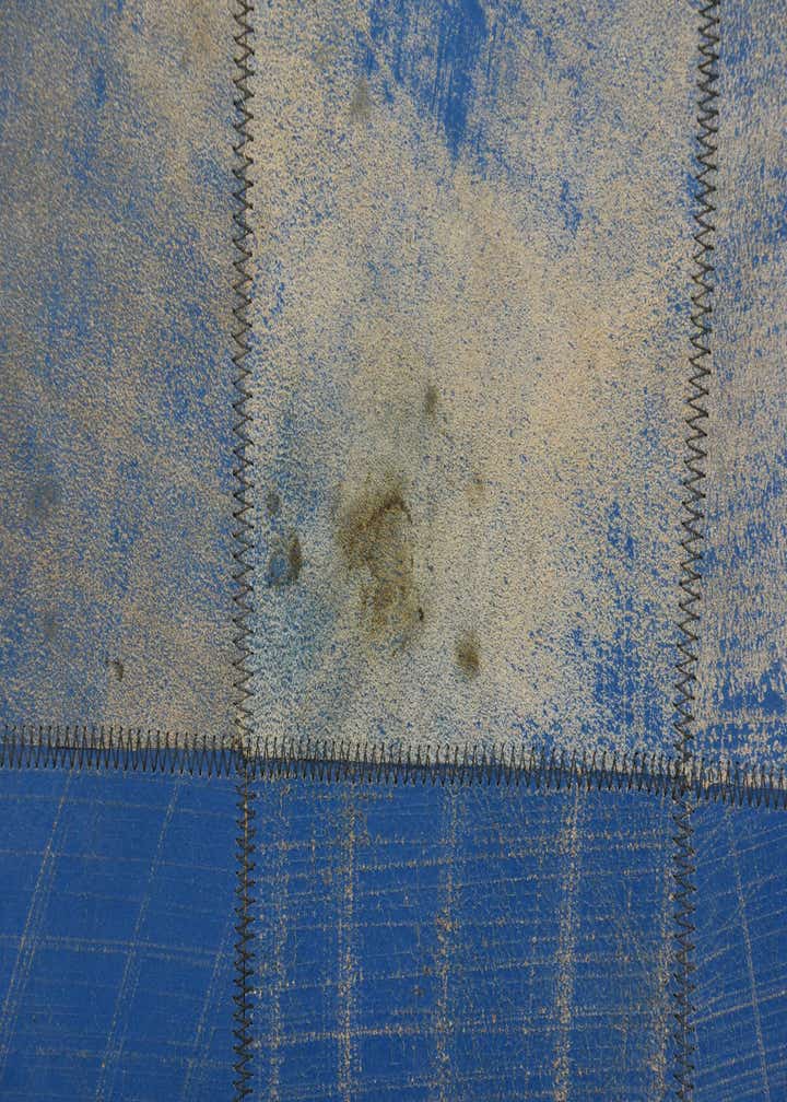 2' x 3' Cowhide Leather Rug