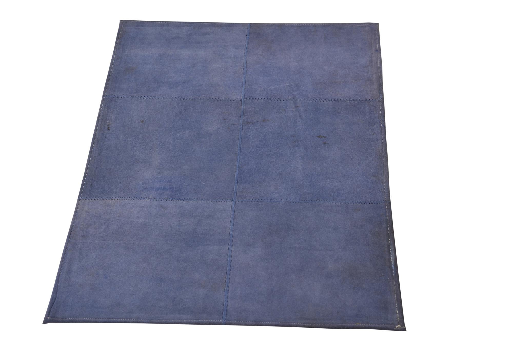 2' x 3' Cowhide Leather Rug