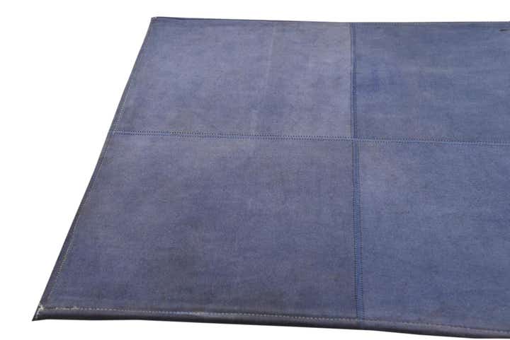 60cm x 90cm Cowhide Leather Teppich