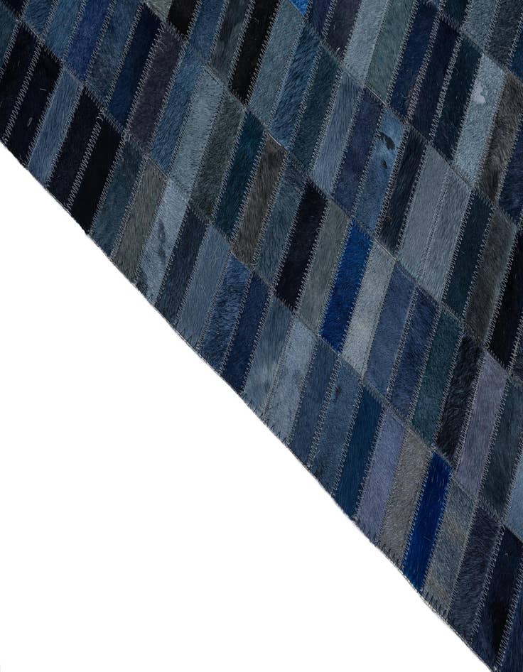 Detail image of 5' x 7' 8 Cowhide Leather Rug