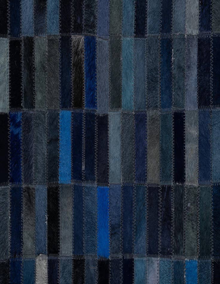 Detail image of 5' x 7' 8 Cowhide Leather Rug