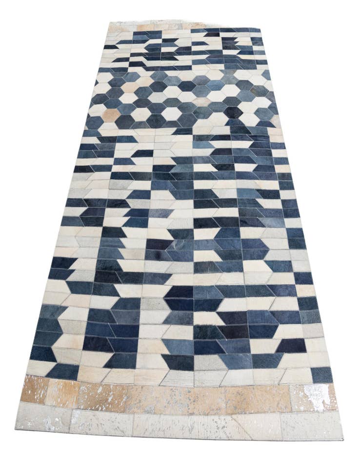 Detail image of 5' x 7' 9 Cowhide Leather Rug