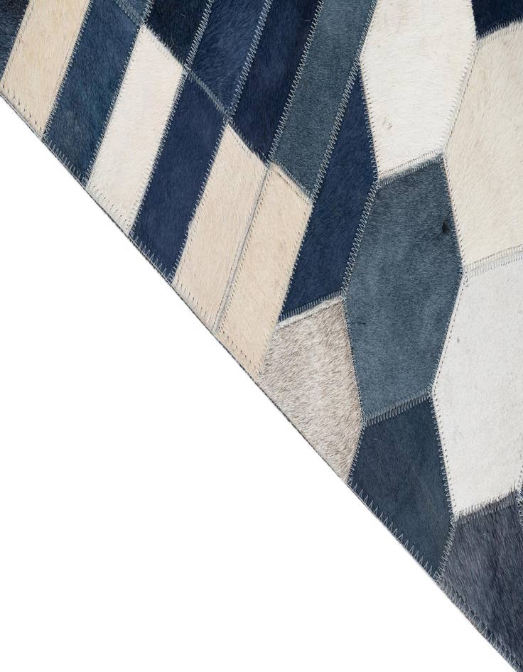 Detail image of 5' x 7' 9 Cowhide Leather Rug