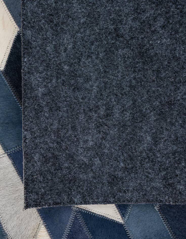 Detail image of 5' x 7' 9 Cowhide Leather Rug