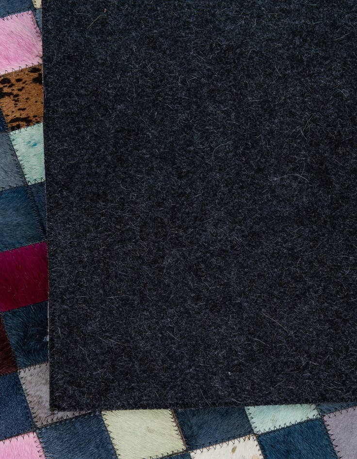 Detail image of 5' 1 x 8' Cowhide Leather Rug