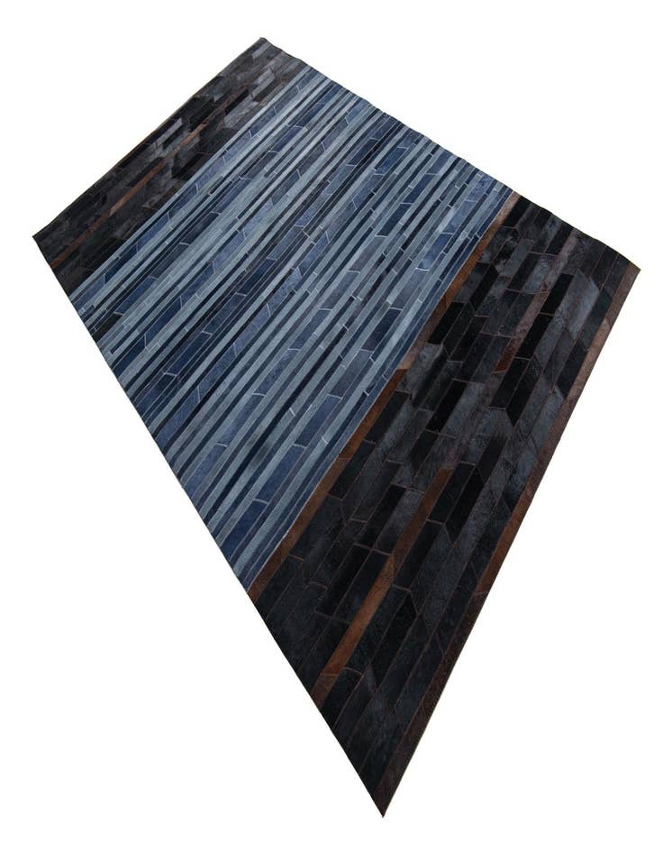 Detail image of 5' 1 x 7' 10 Cowhide Leather Rug