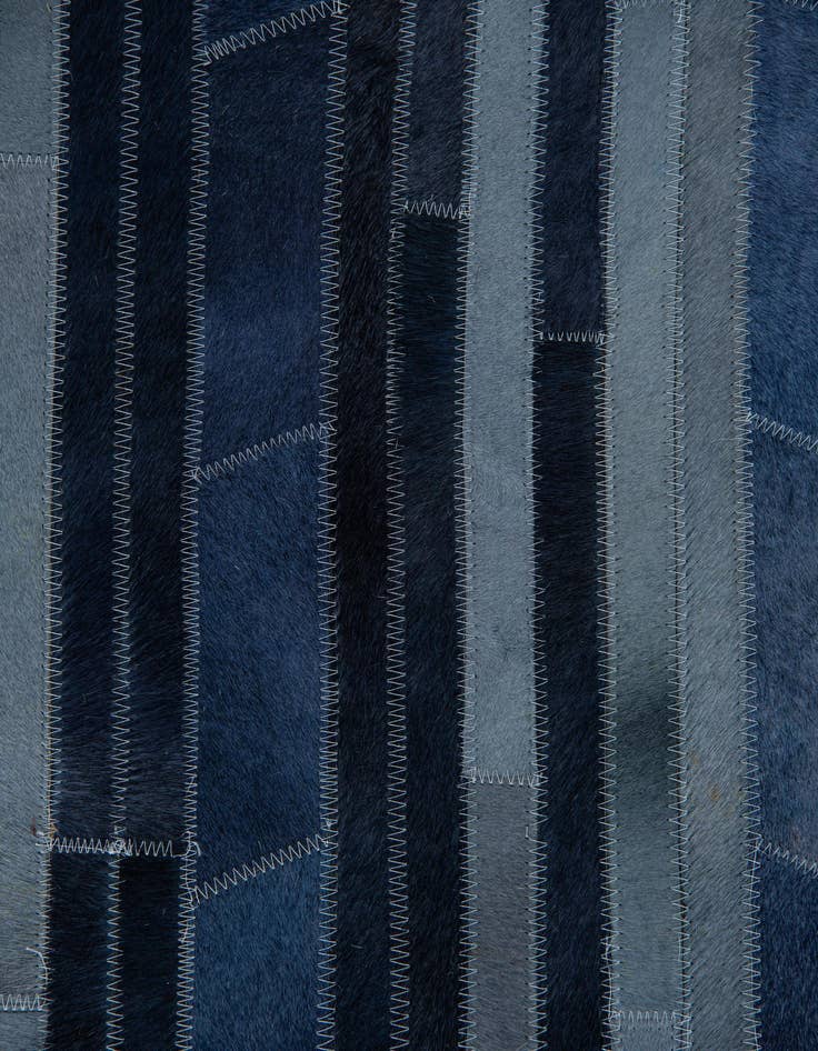 Detail image of 5' 1 x 7' 10 Cowhide Leather Rug