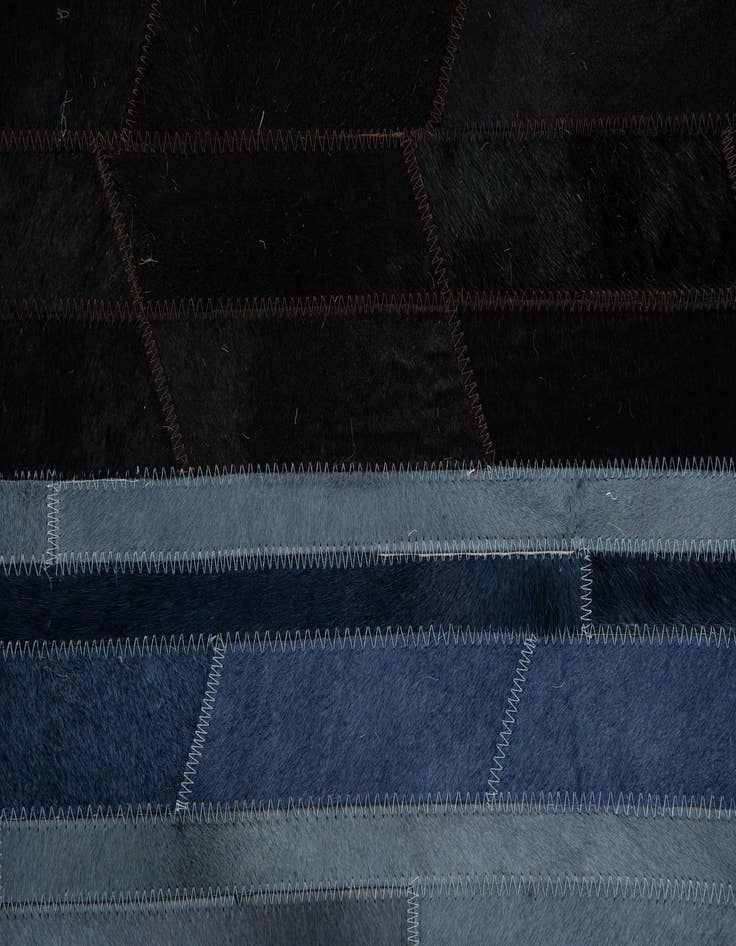 Detail image of 5' 1 x 7' 10 Cowhide Leather Rug