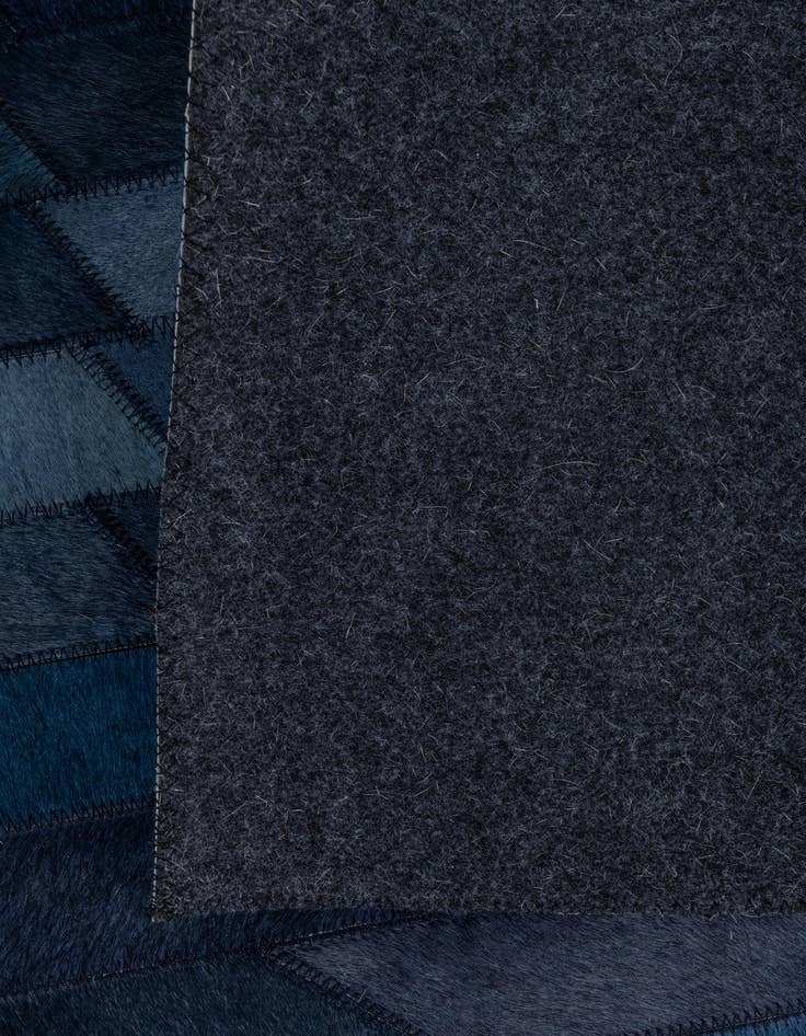 Detail image of 4' 9 x 7' 8 Cowhide Leather Rug