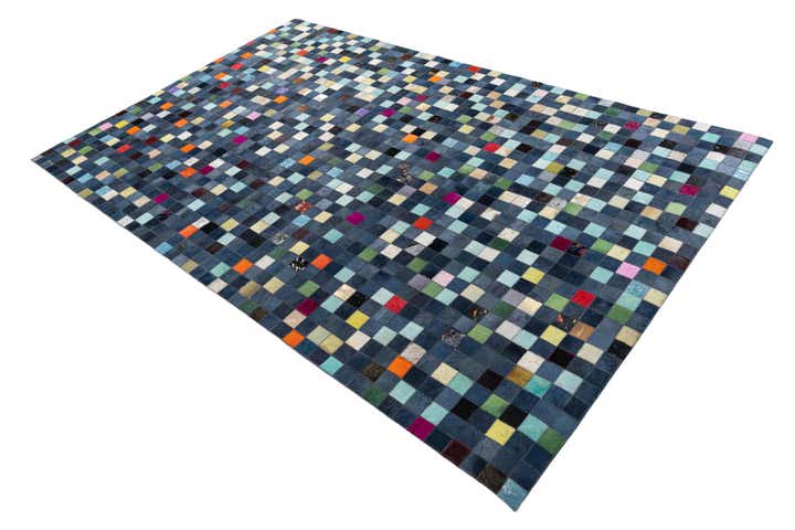 5' x 8' Cowhide Leather Rug