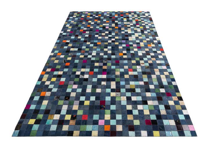 5' x 8' Cowhide Leather Rug