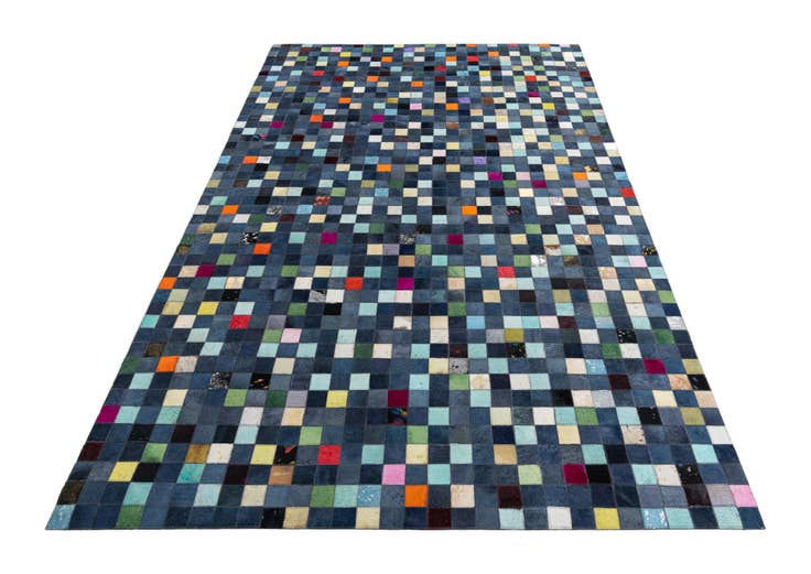 Detail image of 5' x 8' Cowhide Leather Rug