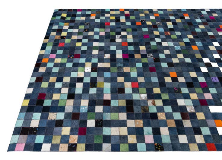 Detail image of 5' x 8' Cowhide Leather Rug