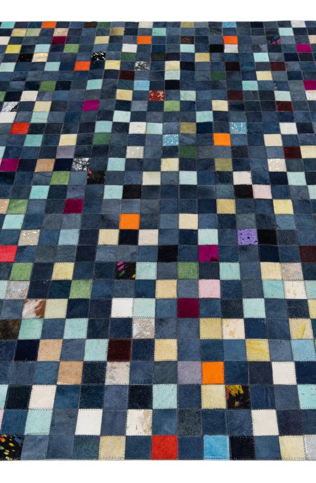 Detail image of 5' x 8' Cowhide Leather Rug