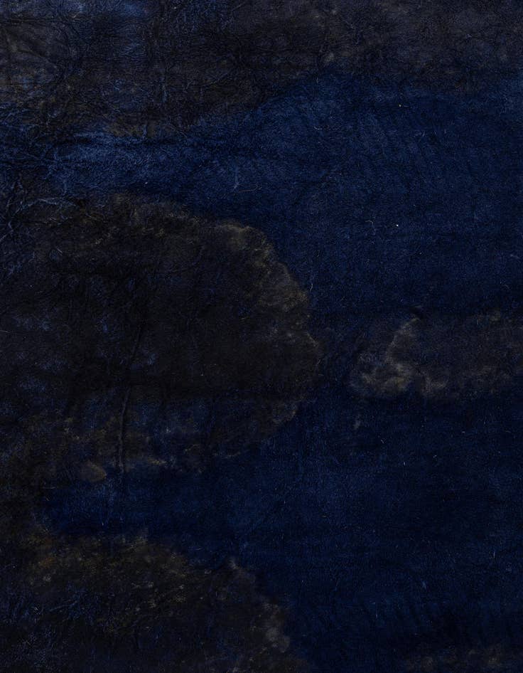 Detail image of 6' 7 x 7' 7 Cowhide Leather Rug