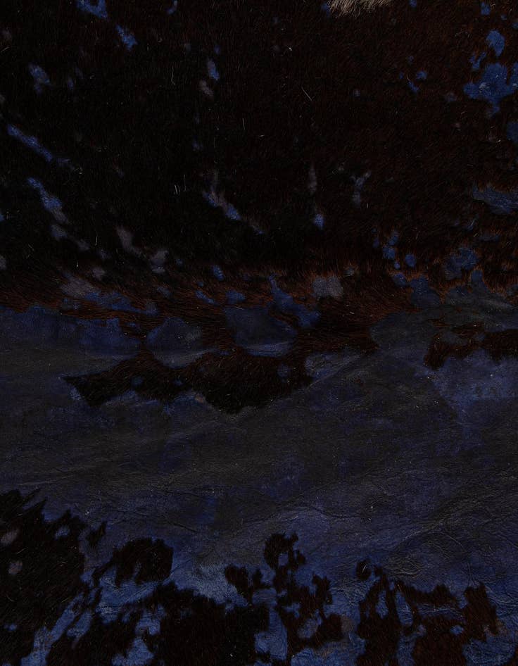 Detail image of 6' 7 x 7' 7 Cowhide Leather Rug