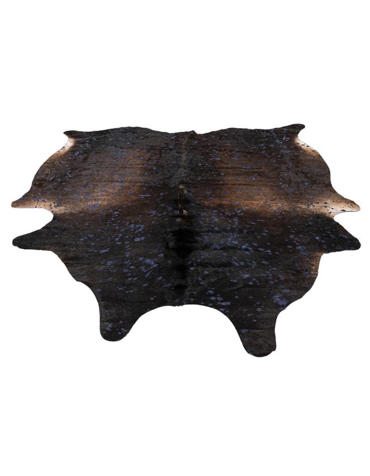 Detail image of 6' 2 x 6' 10 Cowhide Leather Rug