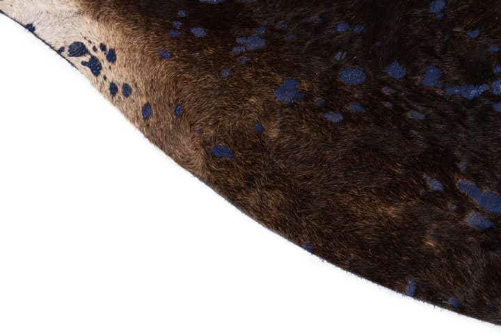 6' 2 x 6' 10 Cowhide Leather Rug