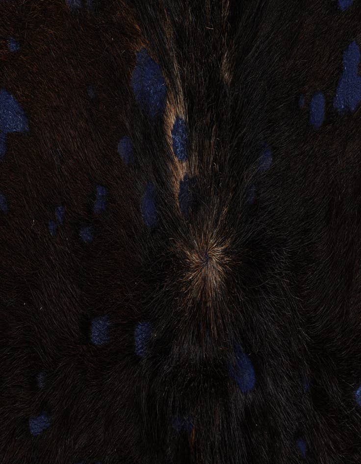 Detail image of 6' 2 x 6' 10 Cowhide Leather Rug
