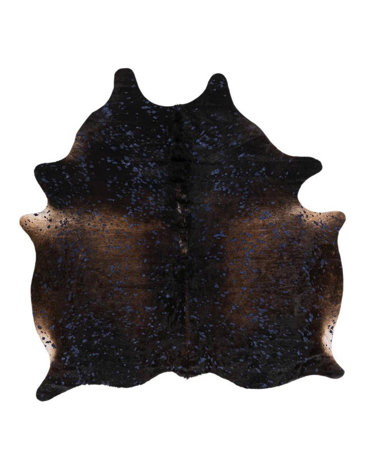 Detail image of 6' 2 x 6' 10 Cowhide Leather Rug