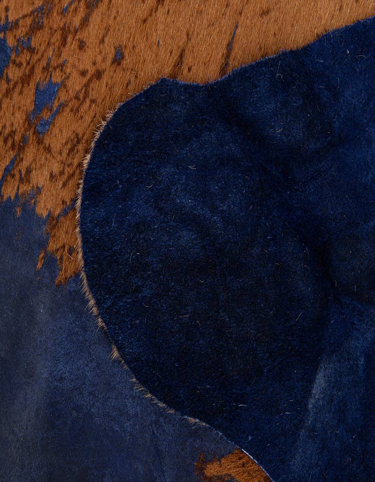 Detail image of 6' x 7' Cowhide Leather Rug