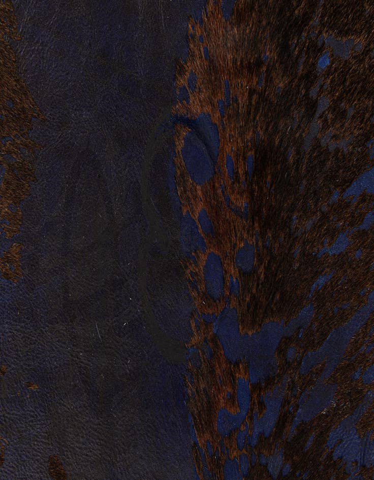 Detail image of 6' 7 x 7' 1 Cowhide Leather Rug