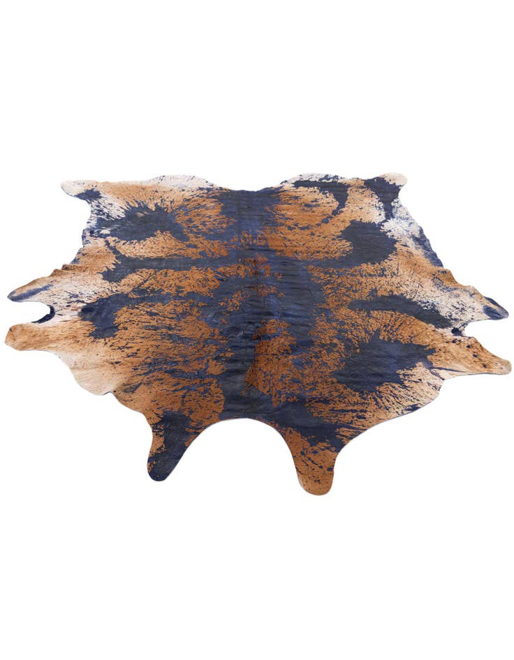 Detail image of 6' 9 x 7' 4 Cowhide Leather Rug