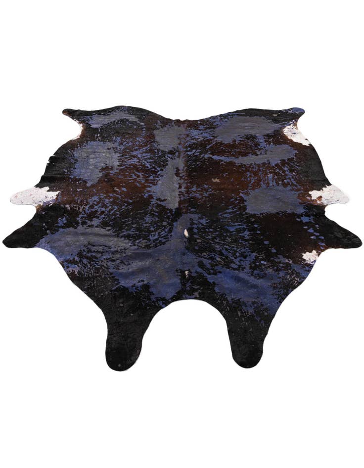 Detail image of 6' 7 x 7' 7 Cowhide Leather Rug